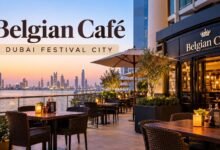 Belgian Café Dubai Festival City restaurant and terrace