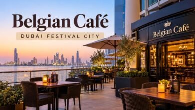 Belgian Café Dubai Festival City restaurant and terrace